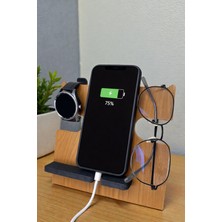 Brntech 3D Minimalist 3D Baskı Masaüstü Organizer – Telefon, Saat ve Gözlük Standı