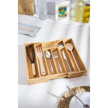 Depa Bambu Ayarlanabilir Çekmece Içi Kaşıklık & Çekmece Içi Organizer  (25*35*5 / 39*35*5)