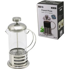 Go İthalat French Press Metal Kafes - Metal Kapak 350ML Cam Bitki Süzgeçi (5224)