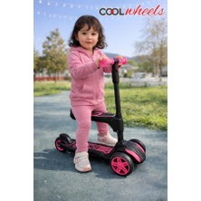 Toha Coolwheels Oturaklı Katlanır Scooter | 3-7 Yaş Işıklı 3 Tekerlekli Çocuk Scooter 50 kg Kapasite