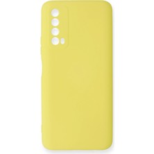 Hnrlishp Newface Huawei P Smart 2021 Kılıf Nano Içi Kadife Silikon - Sarı
