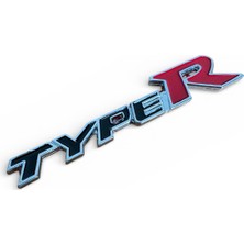 Honda Typer Siyah Renk Yazılı Metal Logo Amblem