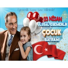 Promisebackdrop2 200X200CM Ekleme Dikişli Kumaş Okul Panoları,etkinlik Fon,23 Nisan Panosu, 23 Nisan Kutlu Olsun Afiş