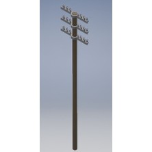 Akaslan Plastik Telegraphenmast 3D Baskı (Bu Ürün Sadece Plastik Parçadır - Almadan Önce Soru Sorabilirsiniz)