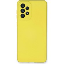 Hnrlishp Newface  Galaxy A33 5g Kılıf Nano Içi Kadife Silikon - Sarı
