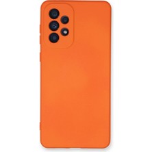Hnrlishp Newface  Galaxy A53 5g Kılıf Nano Içi Kadife Silikon - Turuncu