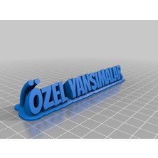 Akaslan Plastik Özelleştirilmiş Iki Satırlı Isim Plakası Metni 52 (Bu Ürün Sadece Plastik Parçadır - Almadan Önce Soru Sorabilirsiniz)