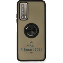 Hnrlishp Newface Huawei P Smart 2021 Kılıf Montreal Yüzüklü Silikon Kapak - Siyah
