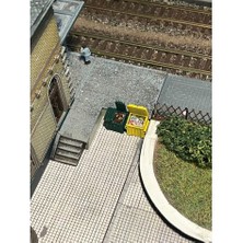 Akaslan Plastik Avrupa Çöp Konteyneri N Ölçeği Model Treni Için (Bu Ürün Sadece Plastik Parçadır - Almadan Önce Soru Sorabilirsiniz)