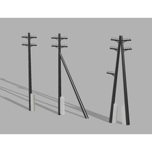 Akaslan Plastik Telegraf Sütunu 1 160 3D Baskı (Bu Ürün Sadece Plastik Parçadır - Almadan Önce Soru Sorabilirsiniz)