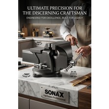 Transformacion Hardware Professional 100MM Ağır Hizmet Tipi 360° Döner Tabanlı Masa Mengenesi 722969