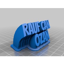 Akaslan Plastik Özelleştirilmiş Iki Satırlı Isim Plakası Rca (Bu Ürün Sadece Plastik Parçadır - Almadan Önce Soru Sorabilirsiniz)