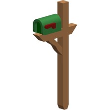 Akaslan Plastik Posta Kutusu Direği 1 160 N Ölçeği (Bu Ürün Sadece Plastik Parçadır - Almadan Önce Soru Sorabilirsiniz)