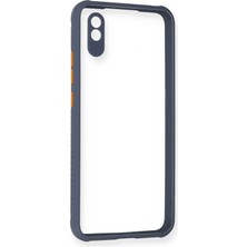 Hnrlishp Newface Xiaomi Redmi 9A Kılıf Miami Şeffaf Silikon - Gri