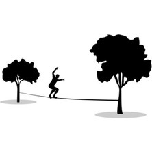 Akaslan Plastik Slackline Duvar Sanatı (Bu Ürün Sadece Plastik Parçadır - Almadan Önce Soru Sorabilirsiniz)