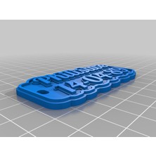 Akaslan Plastik My Customized Multiline Tag Or Keychain (Bu Ürün Sadece Plastik Parçadır - Almadan Önce Soru Sorabilirsiniz)