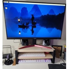 Akaslan Plastik Monitör Yükseltici Klavye Depolama (Bu Ürün Sadece Plastik Parçadır - Almadan Önce Soru Sorabilirsiniz)