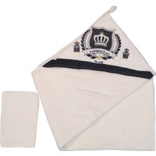 DMR Elegance Prince Desenli Erkek Bebek Havlusu 0-3 Yaş