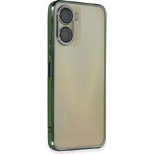 Hnrlishp Newface Vivo Y16 Kılıf Razer Lensli Silikon - Yeşil