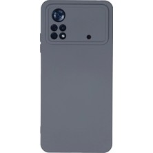Hnrlishp Newface Xiaomi Poco X4  5g Kılıf Nano Içi Kadife Silikon - Gri