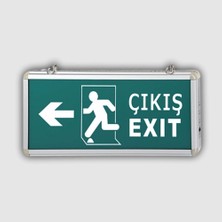 Cata CT-9170 Exit Acil Çıkış Levhası Şarjlı Sola Yön Göstergeli