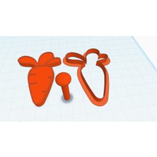 Akaslan Plastik '- Havuç Kurabiye Kesici (Bu Ürün Sadece Plastik Parçadır - Almadan Önce Soru Sorabilirsiniz)