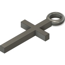 Akaslan Plastik Çapraz Kolye Parçası (Bu Ürün Sadece Plastik Parçadır - Almadan Önce Soru Sorabilirsiniz)