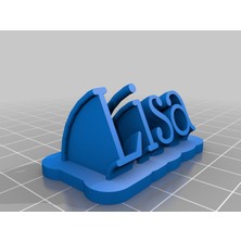 Akaslan Plastik Lisa Isim Plakası 3D Baskı (Bu Ürün Sadece Plastik Parçadır - Almadan Önce Soru Sorabilirsiniz)