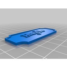 Akaslan Plastik Haylie Isim Plakası (Bu Ürün Sadece Plastik Parçadır - Almadan Önce Soru Sorabilirsiniz)