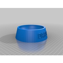 Akaslan Plastik Özelleştirilebilir Tamamen Parametrik Köpek Kedi Mama Kabı 3D Baskı (Bu Ürün Sadece Plastik Parçadır - Almadan Önce Soru Sorabilirsiniz)