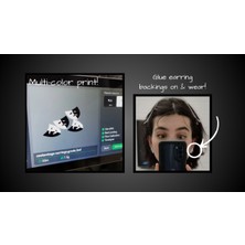 Akaslan Plastik Komedi Trajedi Küpeleri (Bu Ürün Sadece Plastik Parçadır - Almadan Önce Soru Sorabilirsiniz)