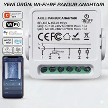 ONOFFSMART TUYA WİFİ TEKLİ PANJUR ANAHTARI