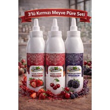 Naturello 3’lü Meyve Püresi Seti 3X1000 ml – Çilek, Vişne, Böğürtlen