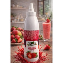 Naturello Çilek Püresi 1000 ml – Waffle, Pancake, Cheesecake, Dondurma ve Içecek Sosu