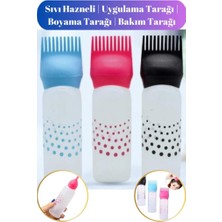 abnturk Taraklı Saç Boyama Şişesi Saç Bakım Yağı Uygulama Tarağı Saç Dip Boyası Uygulama Şişesi 1 Adet