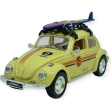 Azrlya Tatil Serisi - Sesli Işıklı Vosvos Araba 18 cm - Bej (Lisinya)