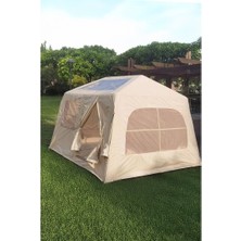 Nurcamp 6 Kişilik Şişme Tenteli Yağmura Dayanıklı Kamp Çadırı 250X200X180