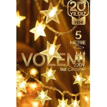 Volemi 5 mt 20 Yıldızlı Dekoratif LED Işık