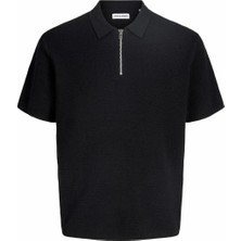 Jack & Jones Jack Jones Max Relax Fit Tiriko Knıt Polo Yaka Erkek Tişört 12288544