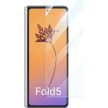 Samsung Galaxy Z Fold 5 Uyumlu Zore Etnaa Şeffaf Cam Ekran Koruyucu