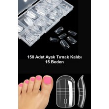 Ayak Tırnak Kalıbı Ayak Protez Tırnak Kalıp Üst From 150 Adet 15 Farklı Boy Easy Beauty
