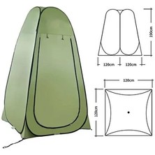 Nurcamp Kamp Plaj Duş Wc Otomatik Giyinme Çadırı 1 Oda Kapasiteli Su Geçirmez 120x120x190 cm