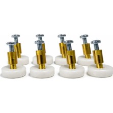 AYRINTISHOP Banyo Duşakabin ve Cam Kabin Tekerleri Çap 18MM boy uzunluk 18mm 8 Adet