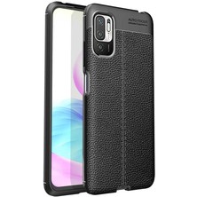 Ceponya Xiaomi Poco M3 Pro Kılıf Deri Desenli Kamera Korumalı Silikon