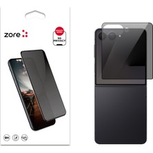 Samsung Galaxy Z Flip 7 Uyumlu Zore New 5d Privacy Temperli Ekran Koruyucu