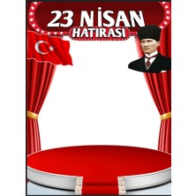 Promisebackdrop2 250X200CM Ekleme Dikişli Kumaş Okul Panoları, 23 Nisan, Anaokulu Panoları