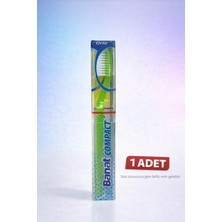 Maarketim Banat Compact Kutulu Diş Fırçası 1 Adet Orta Sert Koruyucu Kapaklı