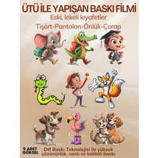 spldizayn Ütü ile Yapışan Dtf Transfer Baskı Kağıdı Tişört Pantolon Çorap Için Fotoğraf Baskısı 10X10 cm