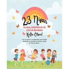 Promisebackdrop2 250X200 cm Ekleme Dikişli Kumaş Okul Etkinlik Fon ,23 Nisan Etkinlik Pano