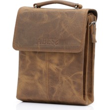 Abess Erkek Çanta Lüks Deri A5001LT Lacivert / Taba